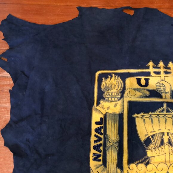 U.S. Naval Academy Dyed Leather Pennant Circa 1930’s - Picture 3 of 9